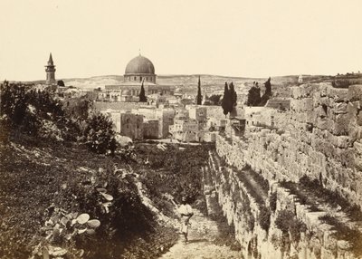 Il sito del Tempio di Gerusalemme dal Monte Sion da Francis Frith